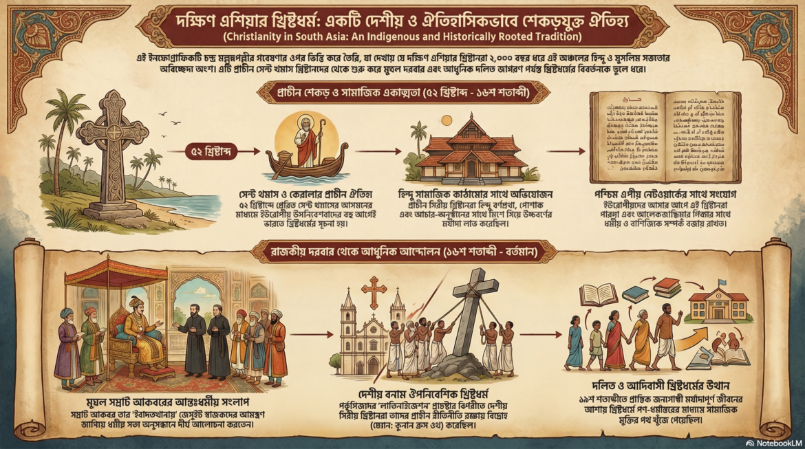 South Asian Christian Heritage cover image showing ancient Christian history between Hindu and Muslim civilizations